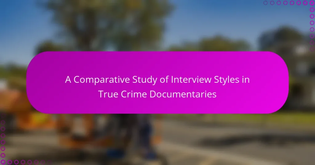 A Comparative Study of Interview Styles in True Crime Documentaries