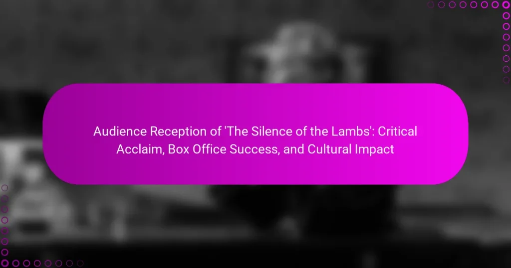 Audience Reception of ‘The Silence of the Lambs’: Critical Acclaim, Box Office Success, and Cultural Impact