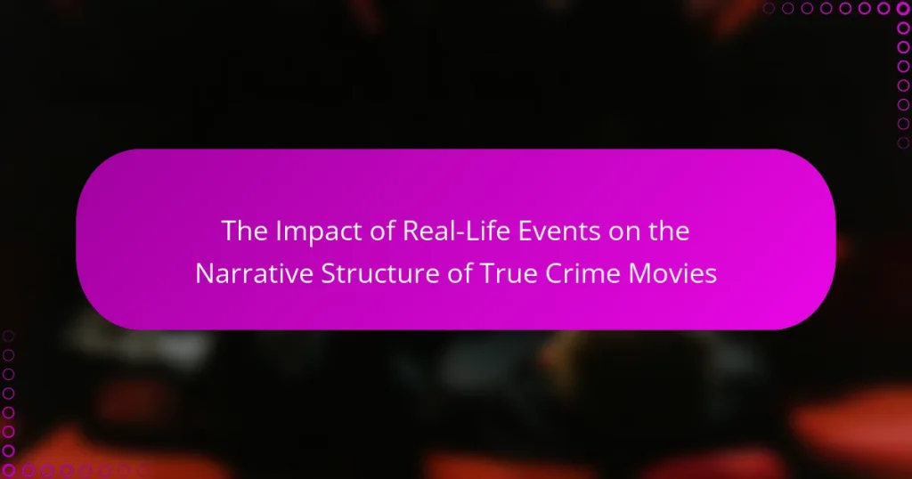 The Impact of Real-Life Events on the Narrative Structure of True Crime Movies