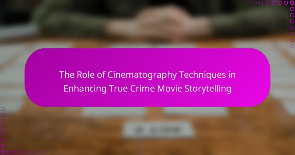 The Role of Cinematography Techniques in Enhancing True Crime Movie Storytelling