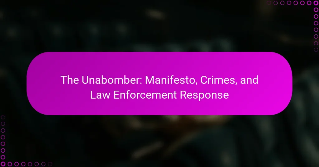 The Unabomber: Manifesto, Crimes, and Law Enforcement Response