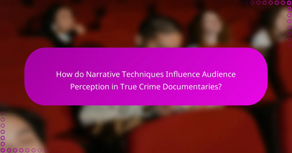 How do Narrative Techniques Influence Audience Perception in True Crime Documentaries?
