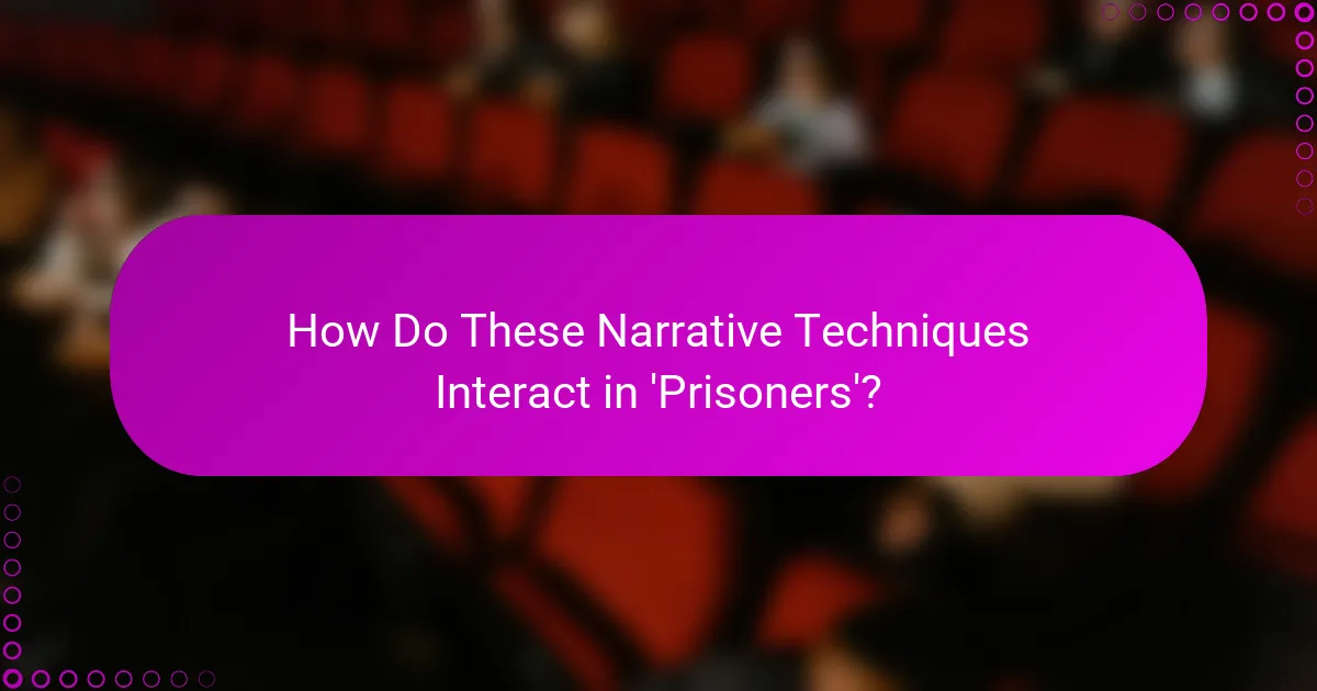 How Do These Narrative Techniques Interact in 'Prisoners'?